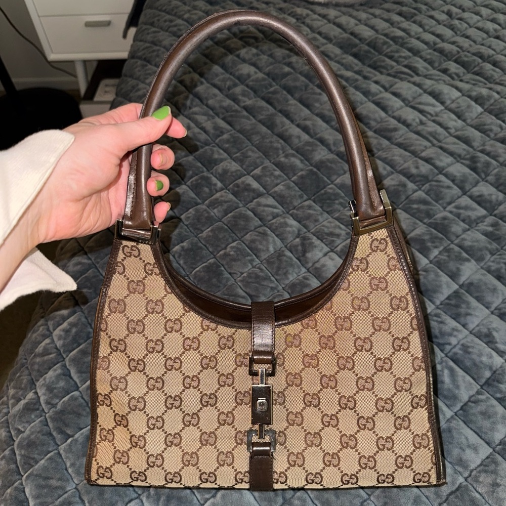 Gucci monogram Jackie shoulder bag